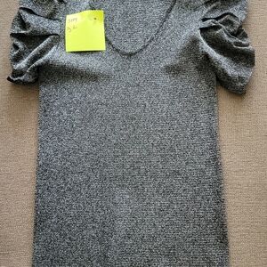 Sh9 INC International Concepts Metallic Knit Top